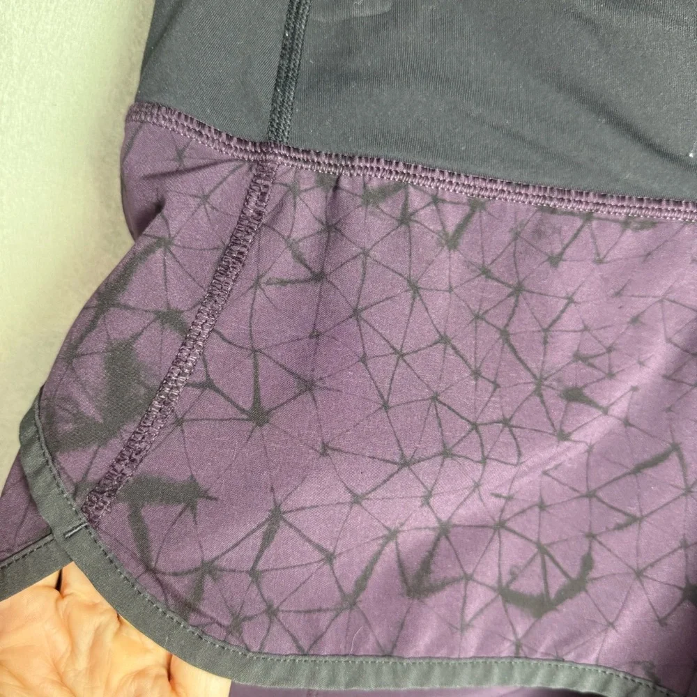 Lululemon Womens Speed Up Short 4-way Stretch Star Crushed Black Cherry size 6 - Picture 7 of 11